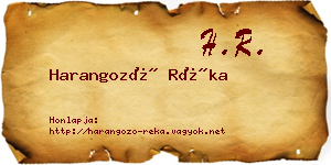 Harangozó Réka névjegykártya